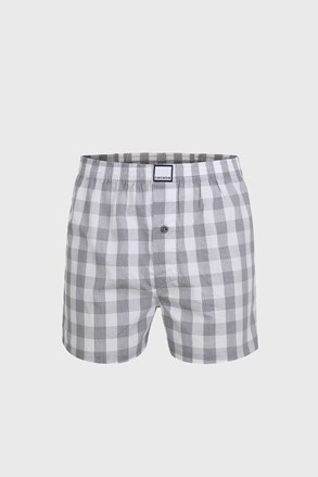 Bombažne široke boksarice Grey Check Bombažne široke boksarice Grey Check