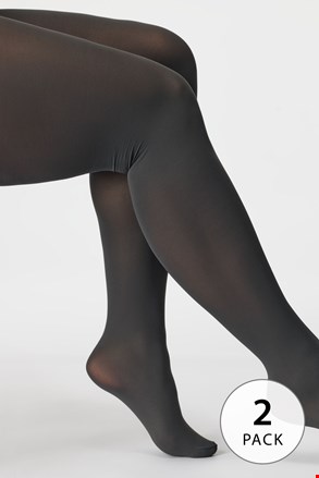 2PACK Hlačne nogavice Basic XL matt 40 DEN