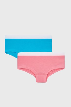 2 PACK modro-roza dekliške hlačke Basic Shorts