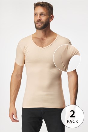 2PACK Nevidna majica za pod srajco MEN-A z blazinicami za znoj