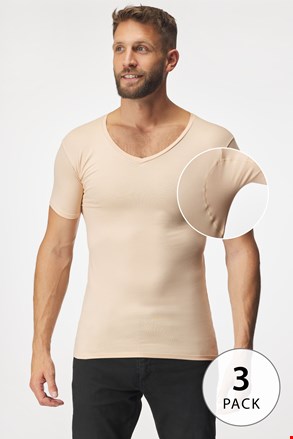 3PACK Nevidna majica za pod srajco MEN-A z blazinicami za znoj