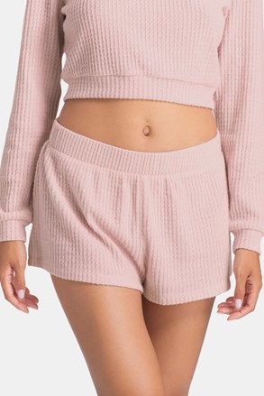 Spodnji del kompleta Waffle Pink kratke hlače Spodnji del kompleta Waffle Pink kratke hlače