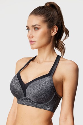Športni modrček Outrun Grey Push-Up brez kosti Športni modrček Outrun Grey Push-Up brez kosti