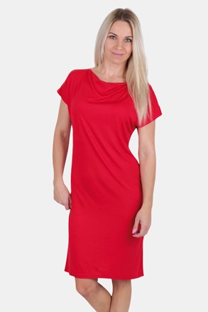 Rdeča ženska obleka EVONA Voda