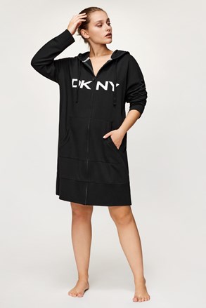 Črna obleka DKNY Make Your Move