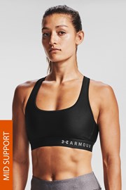 Črni športni modrček Under Armour Crossback