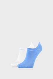 2 PACK modro bele ženske nogavice Calvin Klein Leanne
