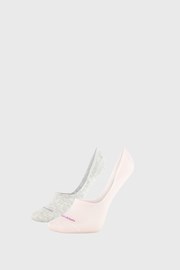 2 PACK sivo/roza ženske nogavice Calvin Klein Jessica