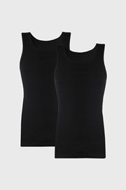 2 PACK črnih majčk Tom Tailor 2 PACK črnih majčk Tom Tailor