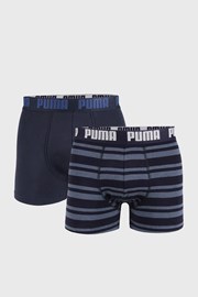 2 PACK temnomodre boksarice Puma Heritage Stripe 2 PACK temnomodre boksarice Puma Heritage Stripe
