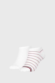 2 PACK ženske nogavice Tommy Hilfiger Preppy White