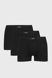 3 PACK črne boksarice Tom Tailor Hip