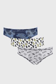 3 PACK deške spodnjice Basic Cotton Skate