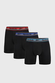 3 PACK črnih boksaric Reebok Hearn
