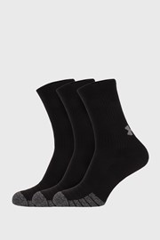 3 PACK črne visoke nogavice Under Armour