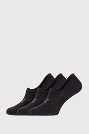 3 PACK črne nizke nogavice Under Armour