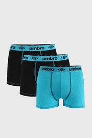 3 PACK črno-modrih boksaric Umbro BIO 3 PACK črno-modrih boksaric Umbro BIO