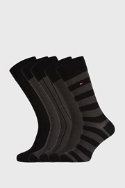 5 PACK črne nogavice Tommy Hilfiger Birdeye 5 PACK črne nogavice Tommy Hilfiger Birdeye
