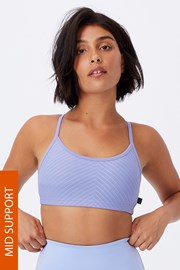 Vijoličen športen modrček Yoga Crop