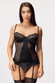 Čipkast korzet Blanchet Black Čipkast korzet Blanchet Black
