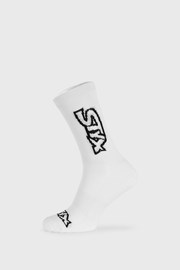 Bele visoke nogavice STYX Logo