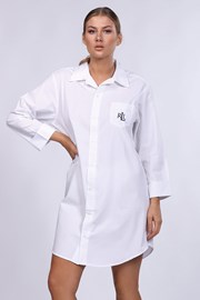 Ženska spalna srajca Ralph Lauren, bela Ženska spalna srajca Ralph Lauren, bela