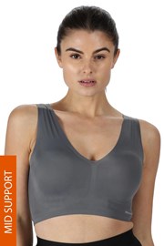 Športni top Reebok Amina sivi