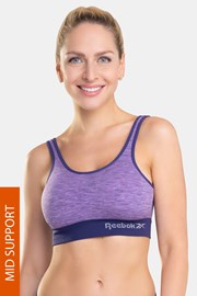 Športni modrček Reebok Aida, vijolčni