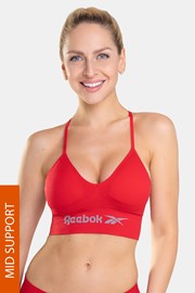 Športni modrček Reebok Teri, rdeči