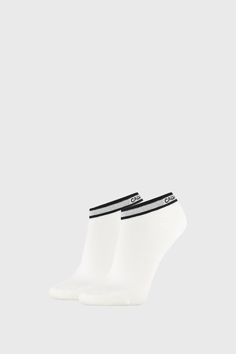2 PACK bele ženske nogavice Calvin Klein Spencer