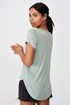 Svetlozelena ženska basic majica s kratkimi rokavi Karly 2001155WGRE_tri_02