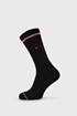 2 PACK črne visoke nogavice Tommy Hilfiger Iconic 2p10001096blk_pon_02