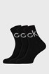 3 PACK črnih nogavic Calvin Klein Jason 3P10001774blk_pon_01