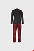 Sivo-rdeča pižama Family HHFAMIPY_pyz_03