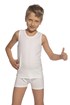 Komplet fantovske majice brez rokavov in boksaric, bel KidsB86701_set_01