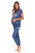 Modra pižama za dojenje Best mom PCB9901Indygo_pyz_03