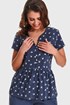 Pižama za nosečnice in dojenje Victoria PM9926DeepBlue_kos_06