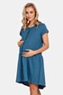 Spalna srajca za nosečnice in dojenje Tasca Blue TCB9445Pacyfi_kos_01