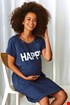 Spalna srajca za nosečnice in dojenje Happy mommy II TCB9504DeepBl_kos_01