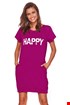 Spalna srajca za nosečnice in dojenje Happy mommy roza TCB9504Fuchs_kos_01