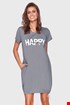 Spalna srajca za nosečnice in dojenje Happy mommy siva TCB9504Grey_kos_01